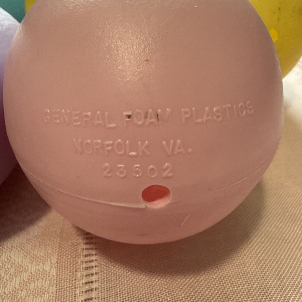 Easter Egg Blow Mold 8” Lot Of 10 Eggs Vintage General Foam Plastics & Unbranded - Picture 7 of 16